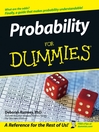 Probability For Dummies®